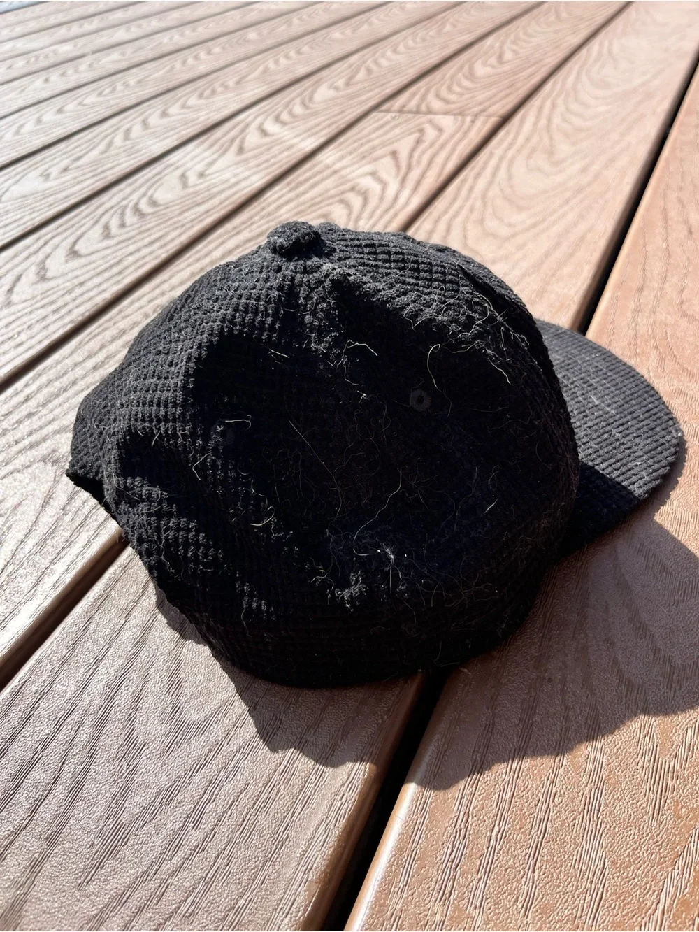 HUF Black Waffle Cap